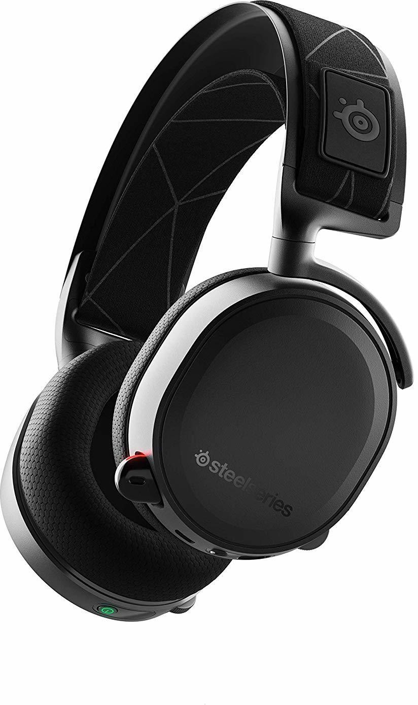Black wireless gaming headset